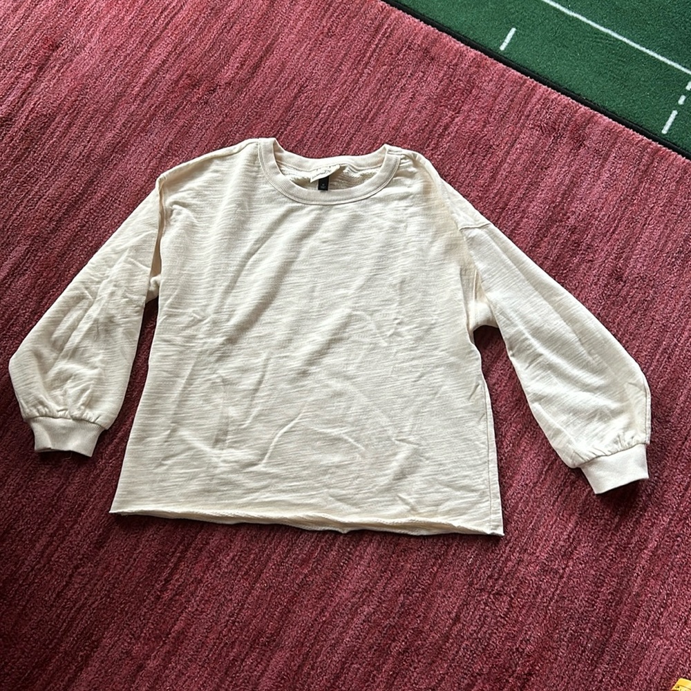 Bubble sleeve sweatshirt